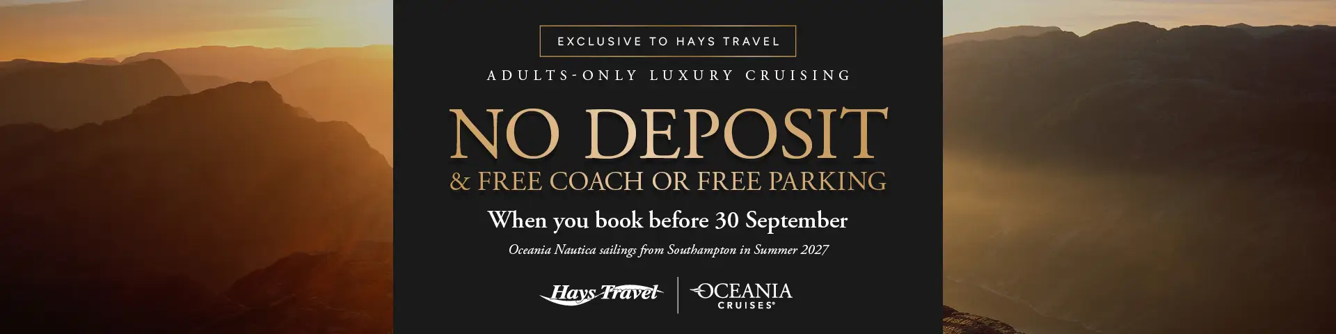 No Deposit & Free Coach or Free Parking T&C's